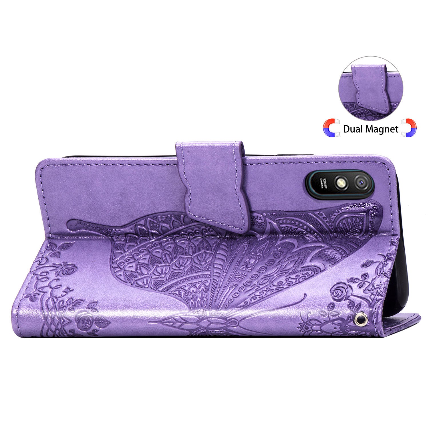 For Xiaomi Redmi 9A Mobile Phone Shell Cover Imprinted Butterfly Pattern Magnetic Closure Phone Wallet PU Leather Stand Case For Xiaomi Redmi 9A Mobile Phone Shell Cover Imprinted Butterfly Pattern Magnetic Closure Phone Wallet PU Leather Stand Case